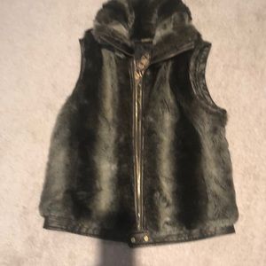 Faux fur vest